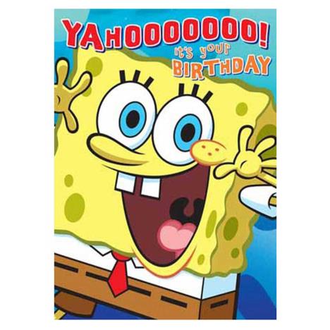 Its Your Birthday Sponge Bob Square Pants Birthday Card £1.65